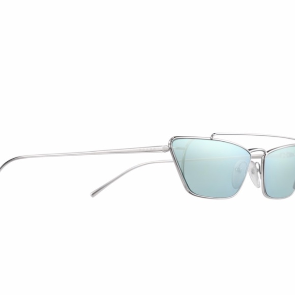 Prada - Prada Ultravox - Silver Cat Eye Sunglasses mirror - Picture 7 of 8
